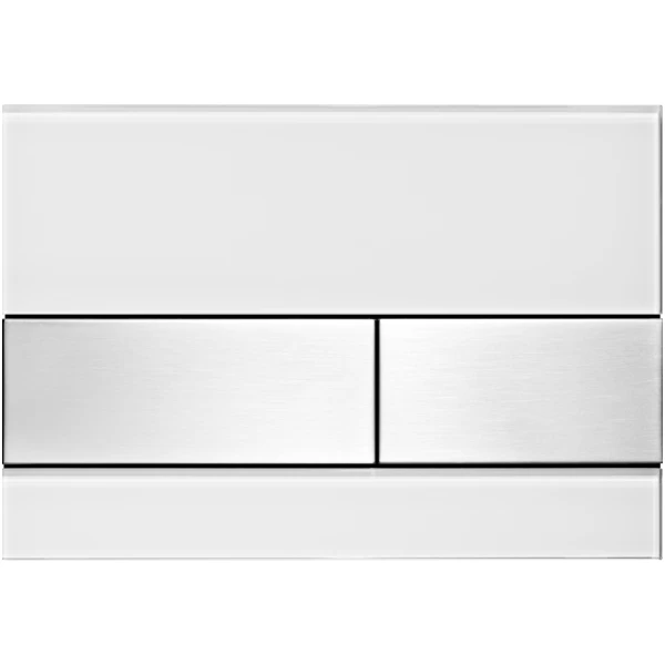 WC nuleidimo klavišas TECEsquare, baltas matinis/nerūdijantis plienas 9240801