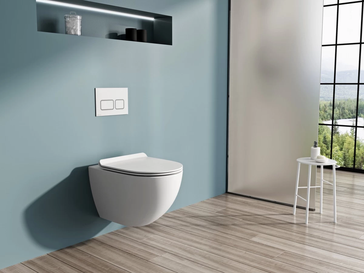 WC Vita RimOff, pakabinamas, baltas