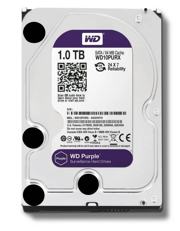 Wd Purple 1 Tb Wd10purz (1tb /3.5&amp;quot; /5400rpm )