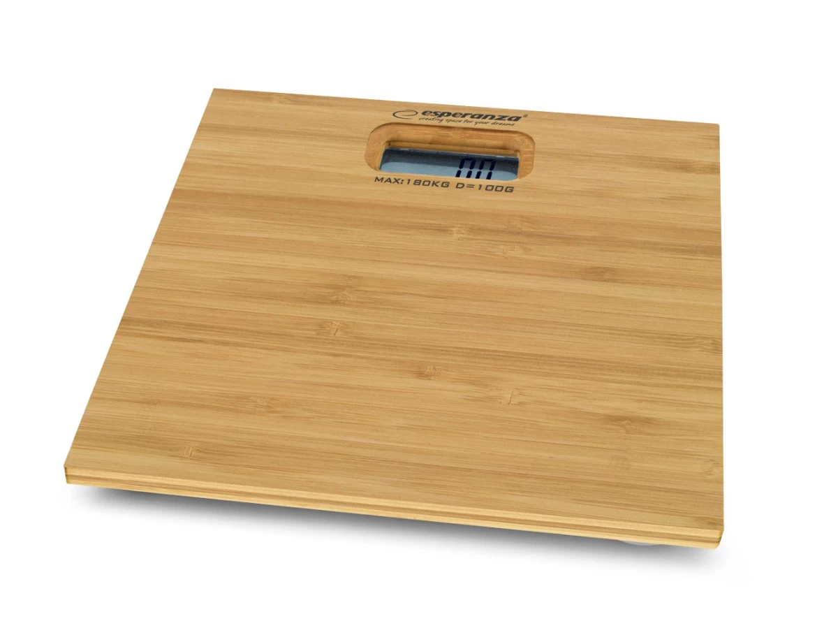 Weighing scale bathroom Esperanza Bamboo EBS012 (brown color)