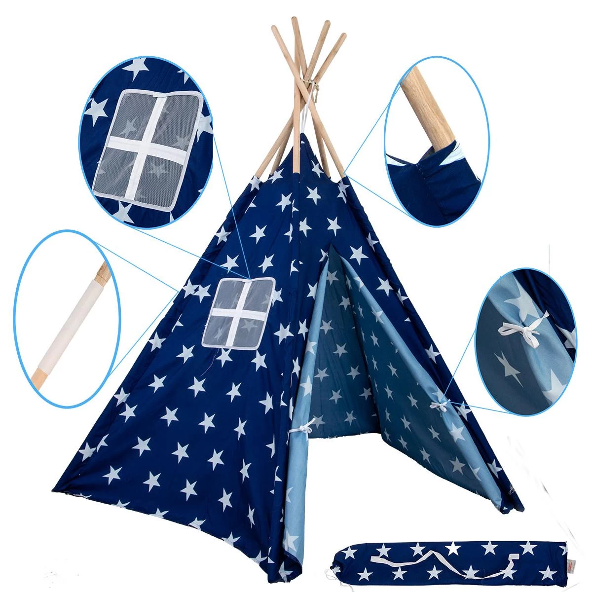 Wigwam Palapinė Enero Toys Star