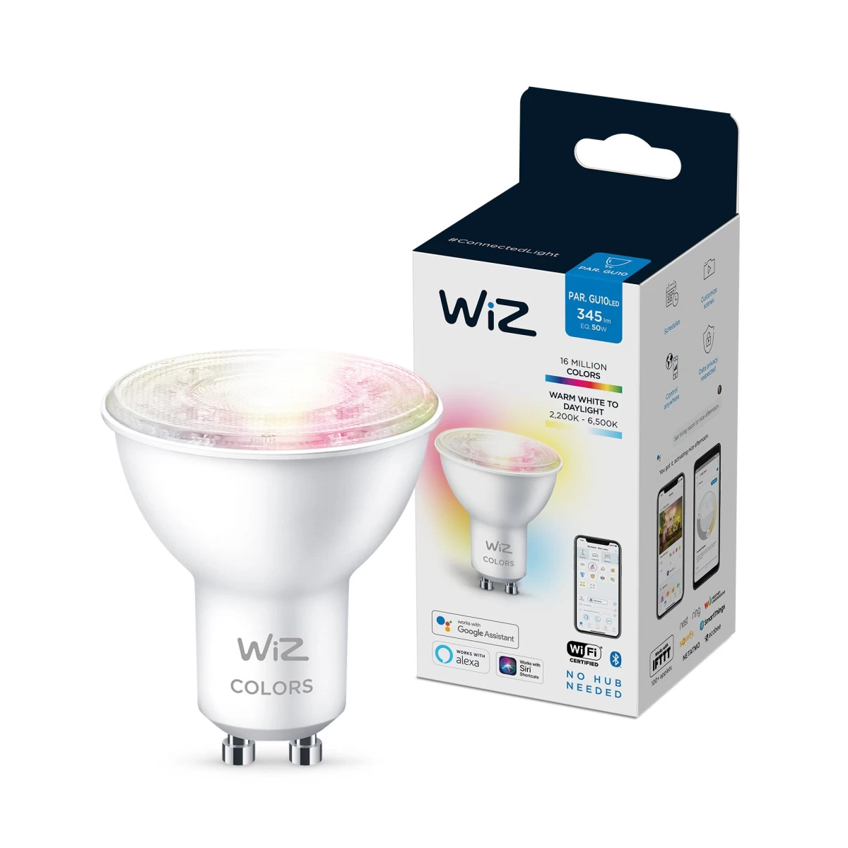 WiZ LED GU10 50W RGB išmanioji lemputė WiZ LED GU10 50W RGB išmanioji lemputė