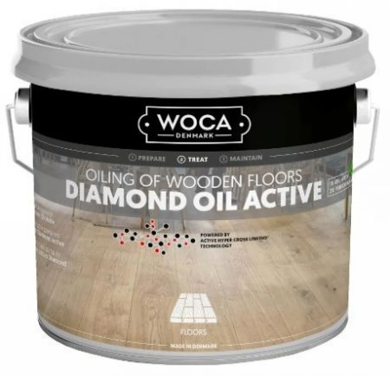 WOCA Diamond Oil Active 2.5 l (vidaus naudojimui)