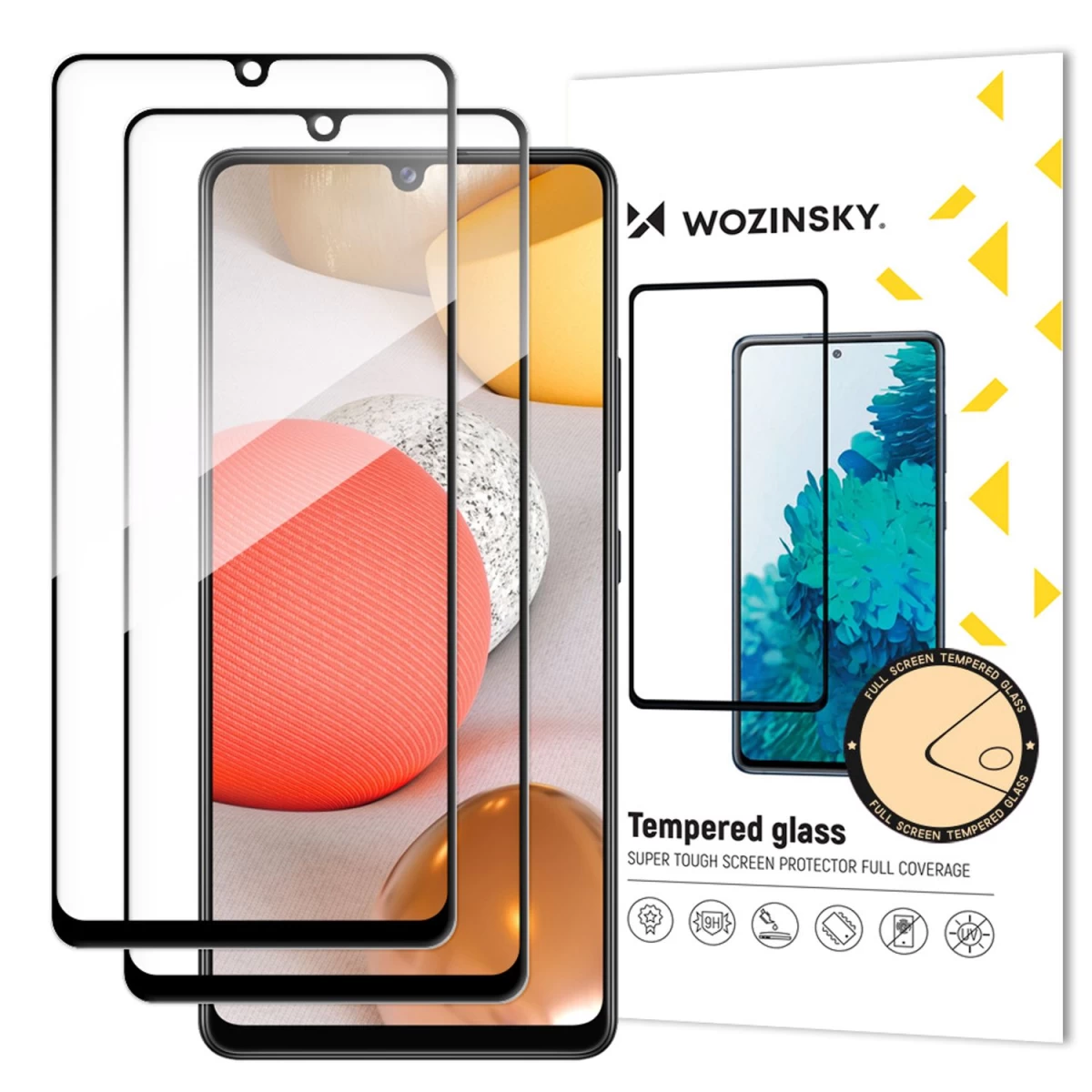 wozinsky 2x Itin Patvaraus Grūdinto Stiklo Rinkinys full Glue Visam Ekranui Su Rėmeliu samsung Galaxy A42 5g Juodas wozinsky 2x Itin Patvaraus Grūdinto Stiklo Rinkinys full Glue Visam Ekranui Su Rėmeliu samsung Galaxy A42 5g Juodas