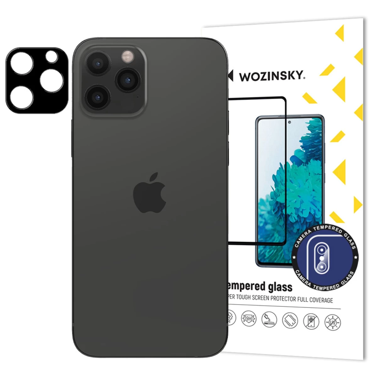wozinsky Full Camera Glass 9h Grūdintas Stiklas Visai iphone 12 Pro Kamerai