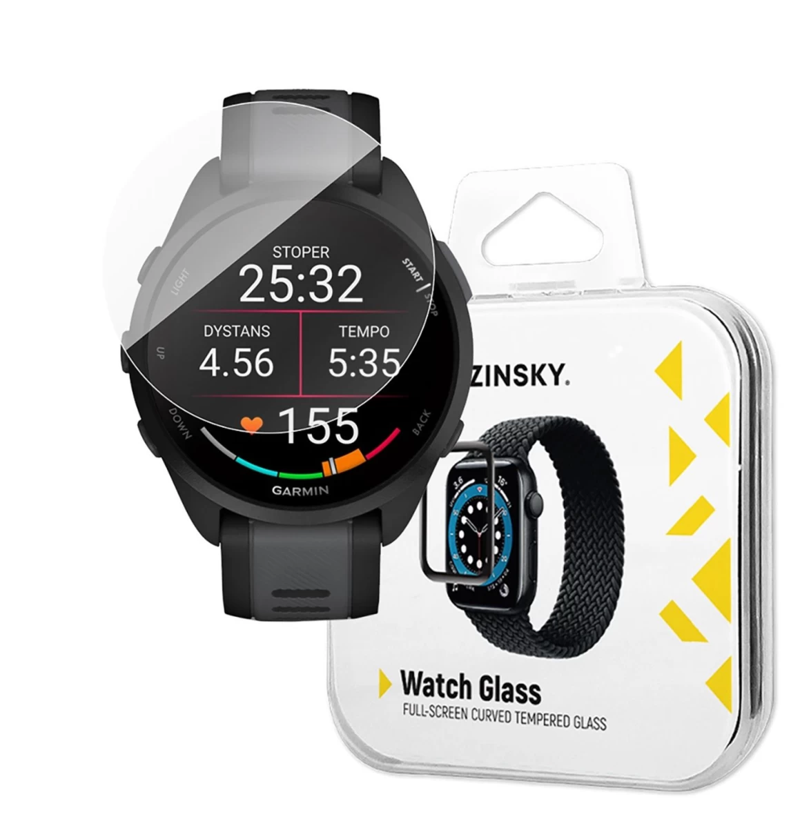 wozinsky Full Glue Grūdintas Stiklas garmin Forerunner 165 (2 Vnt.)