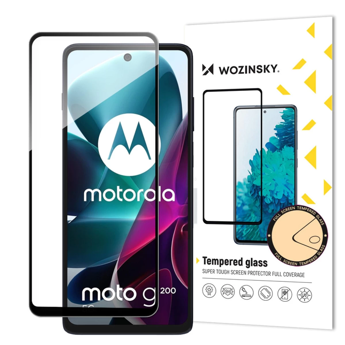 wozinsky Full Glue Grūdintas Stiklas motorola Moto G200 5g 9h Viso Ekrano Grūdintas Stiklas Su Juodu Rėmeliu wozinsky Full Glue Grūdintas Stiklas motorola Moto G200 5g 9h Viso Ekrano Grūdintas Stiklas Su Juodu Rėmeliu