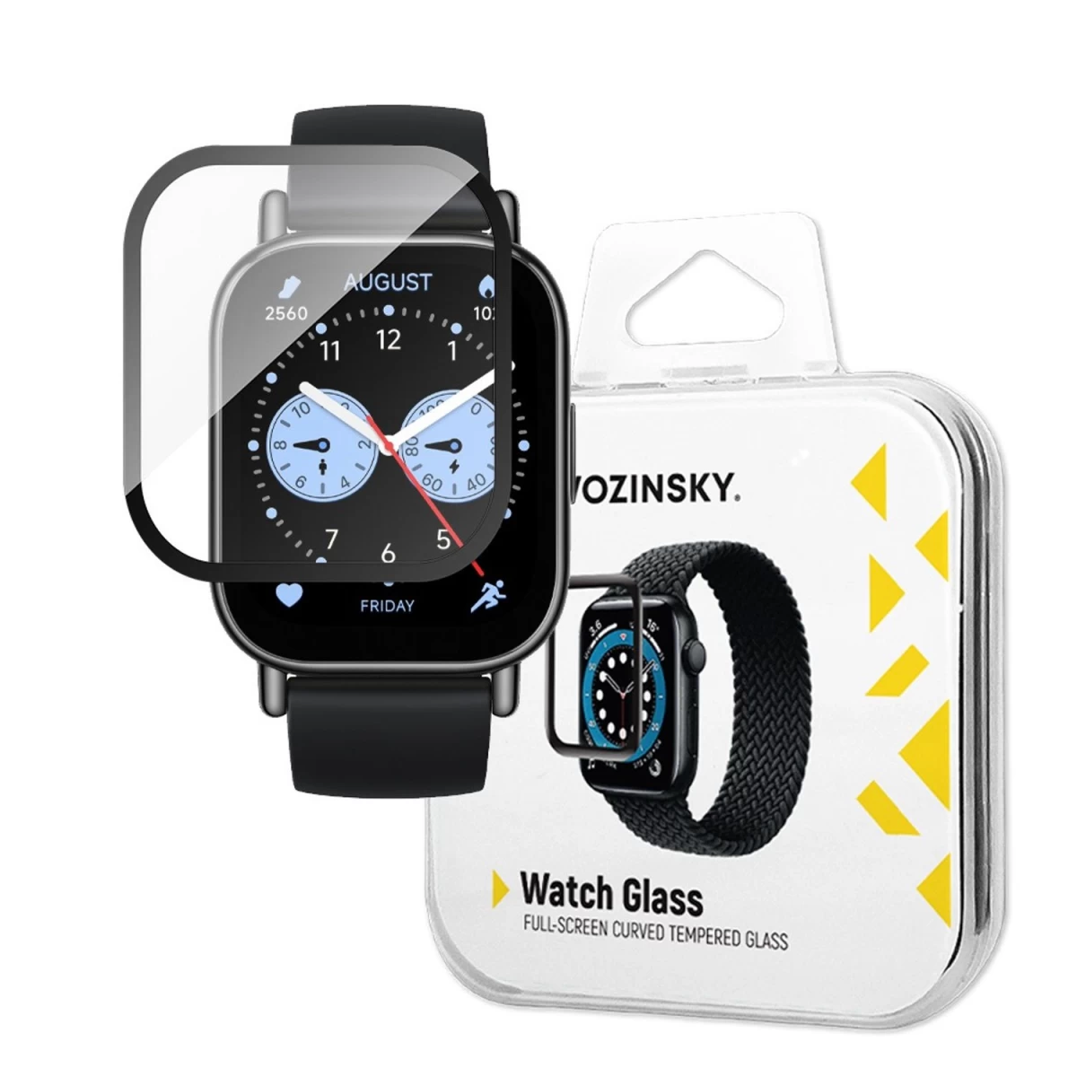 wozinsky Full Glue Grūdintas Stiklas, Skirtas xiaomi Redmi Watch 5 Lite (2 Vnt.)
