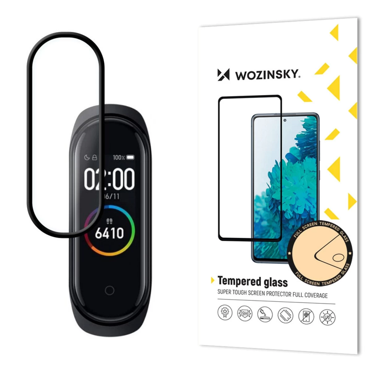 Wozinsky Itin Stipri Full Glue Viso Ekrano Plėvelė Su Case Friendly Rėmeliu Xiaomi Mi Band 6 / Mi Band 5 Juoda Wozinsky Itin Stipri Full Glue Viso Ekrano Plėvelė Su Case Friendly Rėmeliu Xiaomi Mi Band 6 / Mi Band 5 Juoda