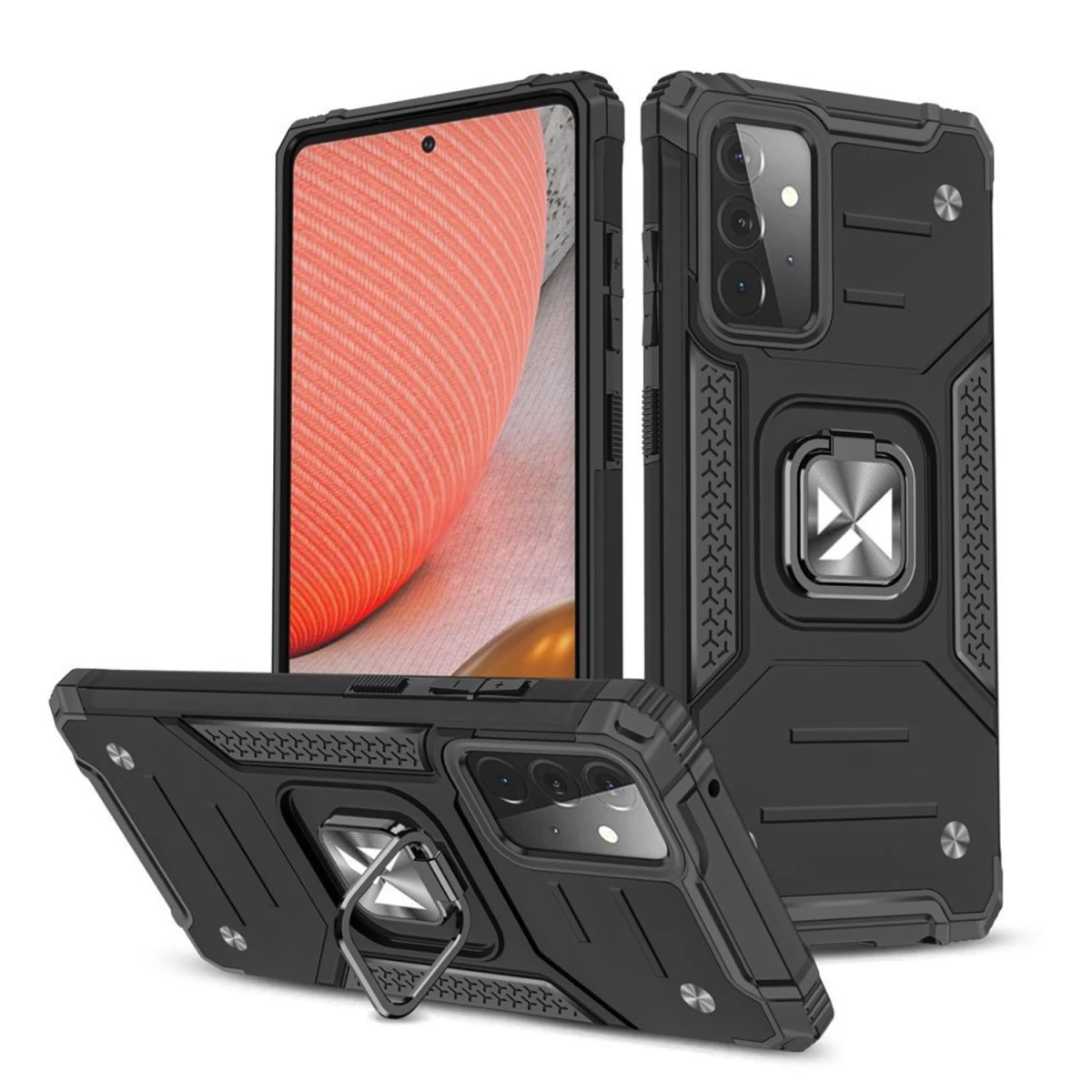 Wozinsky Ring Armor Hibridinis šarvuotas Dėklas + Magnetinis Laikiklis Samsung Galaxy A72 4g Juodas Wozinsky Ring Armor Hibridinis šarvuotas Dėklas + Magnetinis Laikiklis Samsung Galaxy A72 4g Juodas