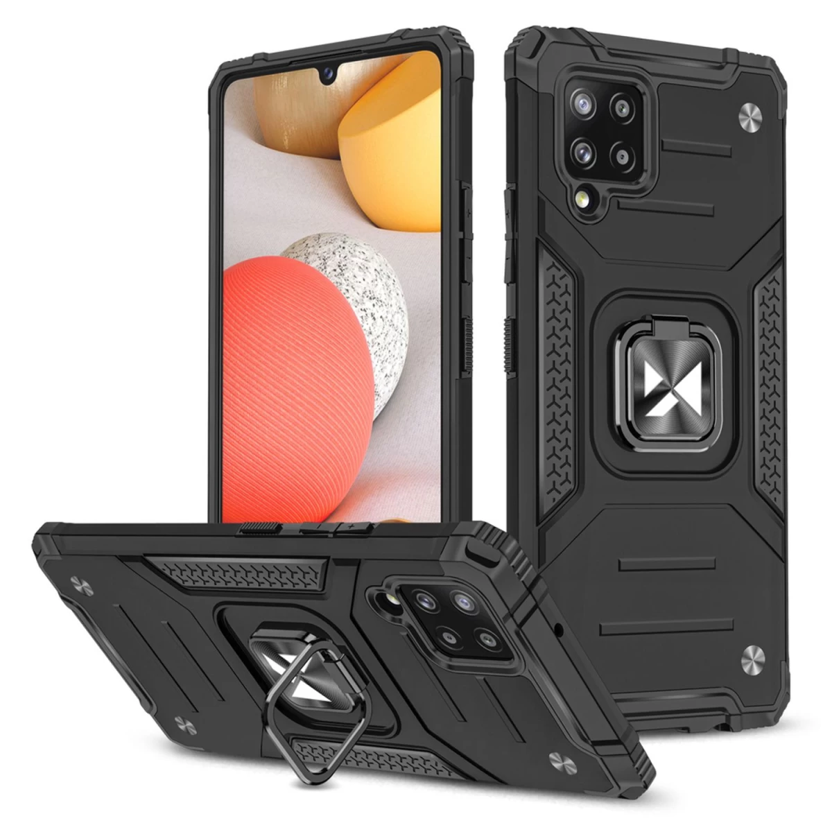 Wozinsky Ring Armor šarvuotas Hibridinis Dėklas + Magnetinis Laikiklis Samsung Galaxy A42 5g Juodas Wozinsky Ring Armor šarvuotas Hibridinis Dėklas + Magnetinis Laikiklis Samsung Galaxy A42 5g Juodas