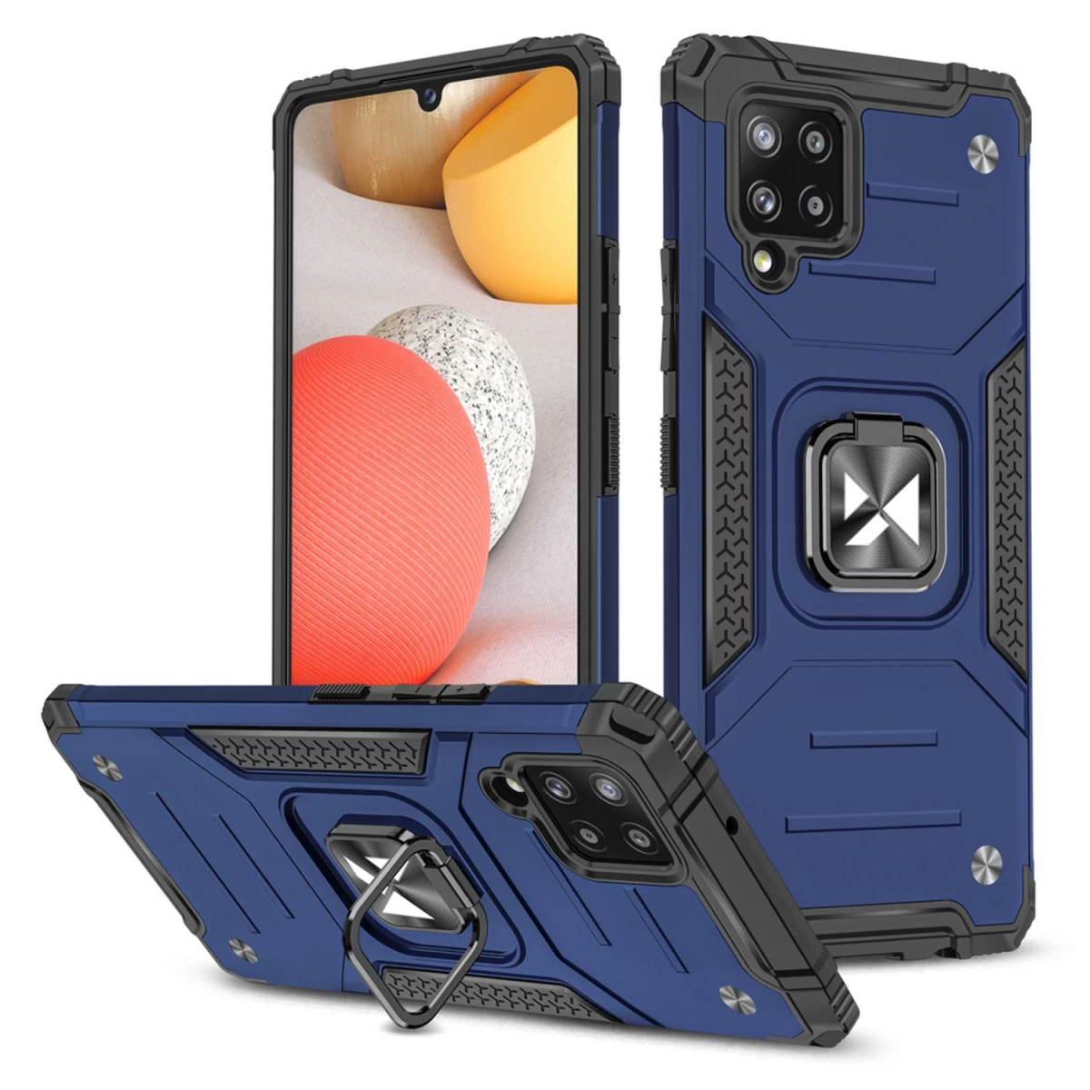 Wozinsky Ring Armor šarvuotas Hibridinis Dėklas + Magnetinis Laikiklis Samsung Galaxy A42 5g Mėlynas Wozinsky Ring Armor šarvuotas Hibridinis Dėklas + Magnetinis Laikiklis Samsung Galaxy A42 5g Mėlynas