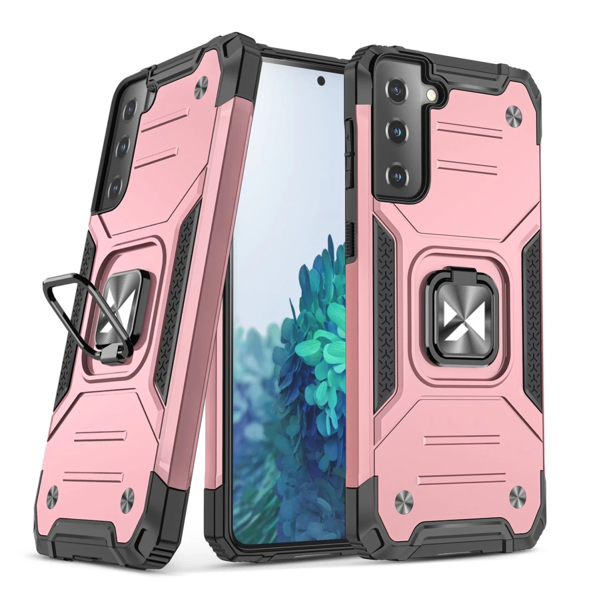 Wozinsky Ring Armor Tough Hybrid Case Cover + Magnetinis Laikiklis, Skirtas Samsung Galaxy S22+ (s22 Plus) Rose Wozinsky Ring Armor Tough Hybrid Case Cover + Magnetinis Laikiklis, Skirtas Samsung Galaxy S22+ (s22 Plus) Rose