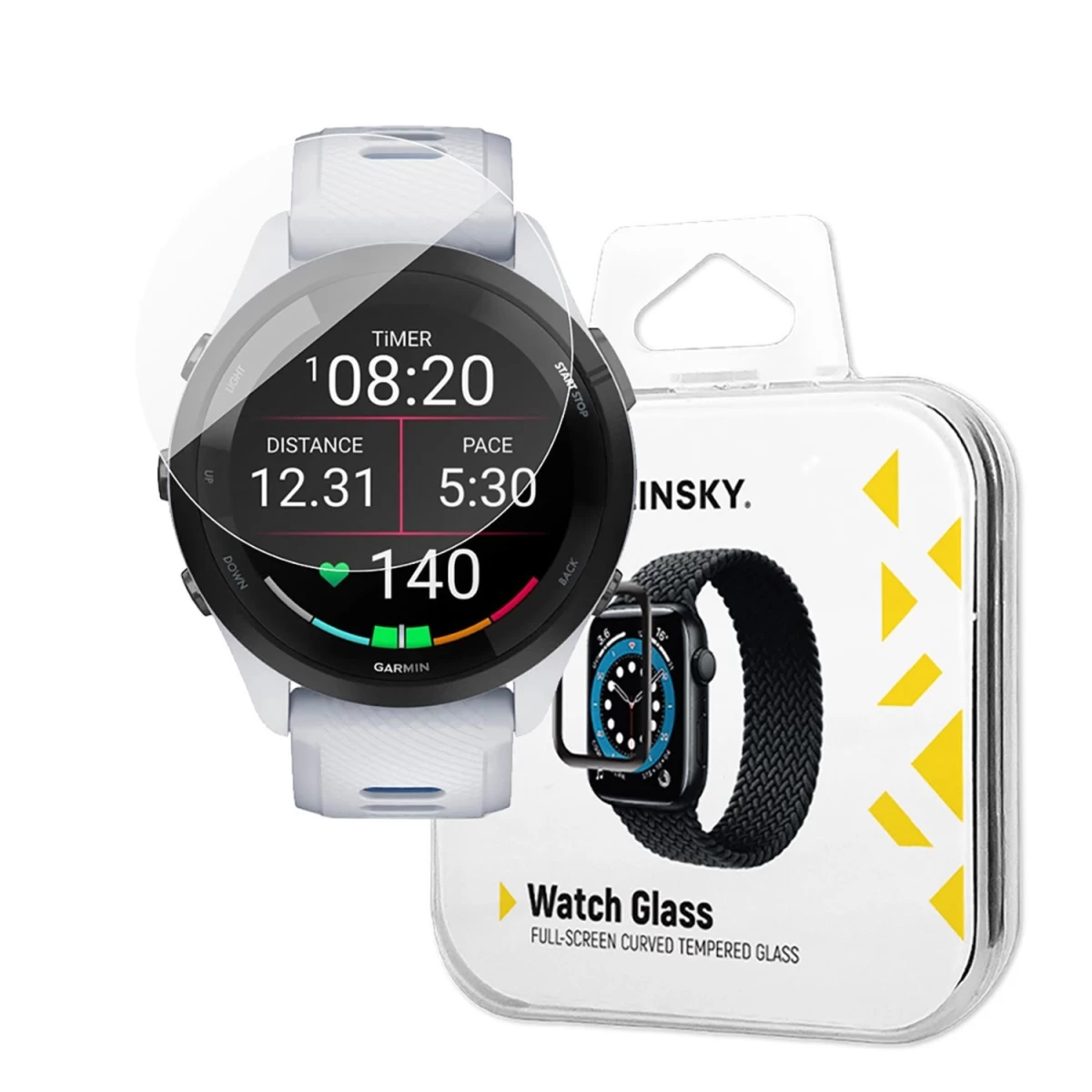 wozinsky Visiškai Klijuotas Grūdintas Stiklas, Skirtas garmin Forerunner 265s 46 Mm (2 Vnt.) wozinsky Visiškai Klijuotas Grūdintas Stiklas, Skirtas garmin Forerunner 265s 46 Mm (2 Vnt.)