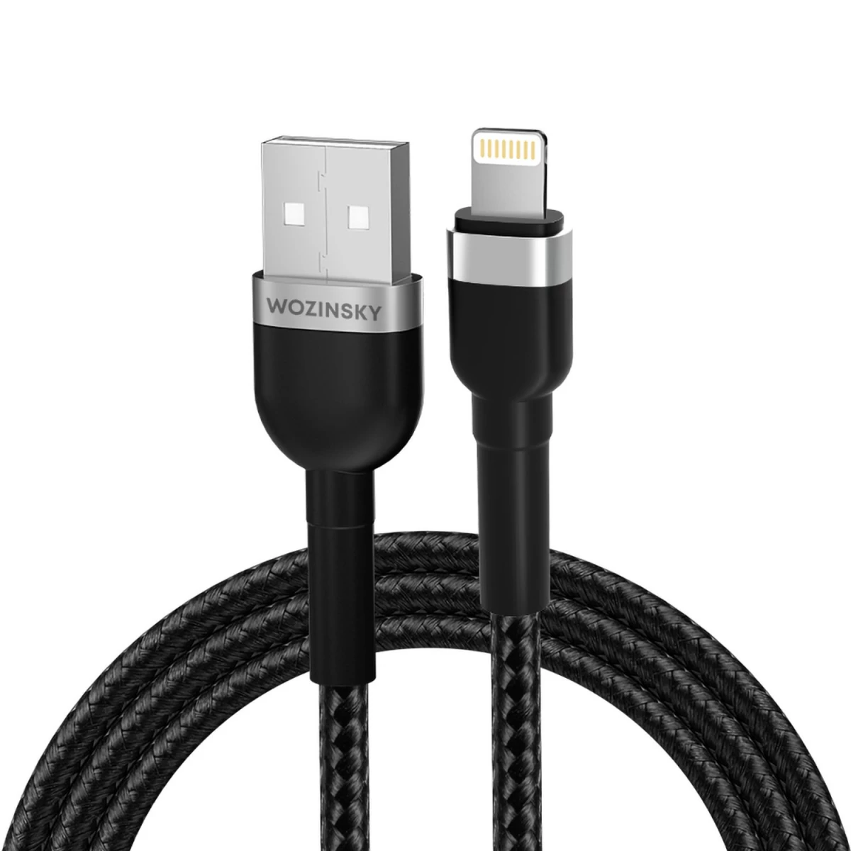 Wozinsky Wnbal2 Usb-a / lightning Kabelis 2.4a 2 M - Juodas