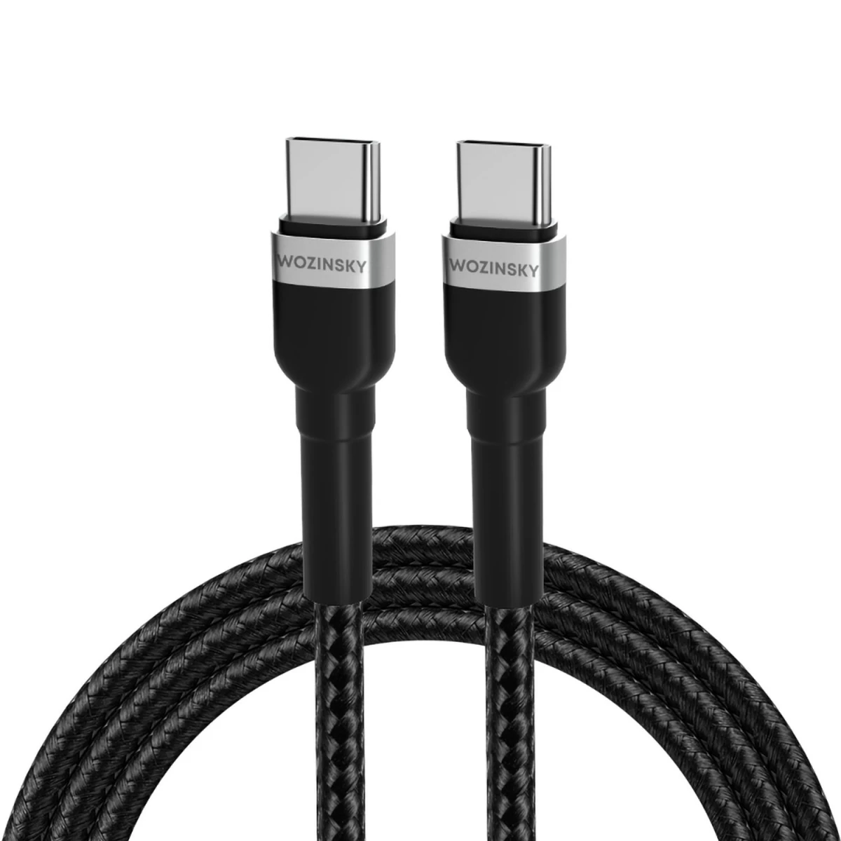 Wozinsky Wnbcc1 Usb-c / Usb-c Pd 65w 1 M Ilgio Kabelis - Juodas