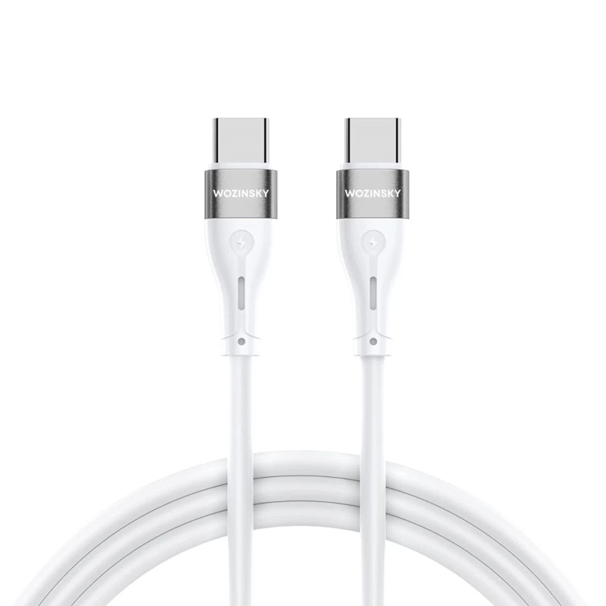 Wozinsky Wstcc2 Usb-c / Usb-c Pd 65w 2 M Kabelis - Baltas