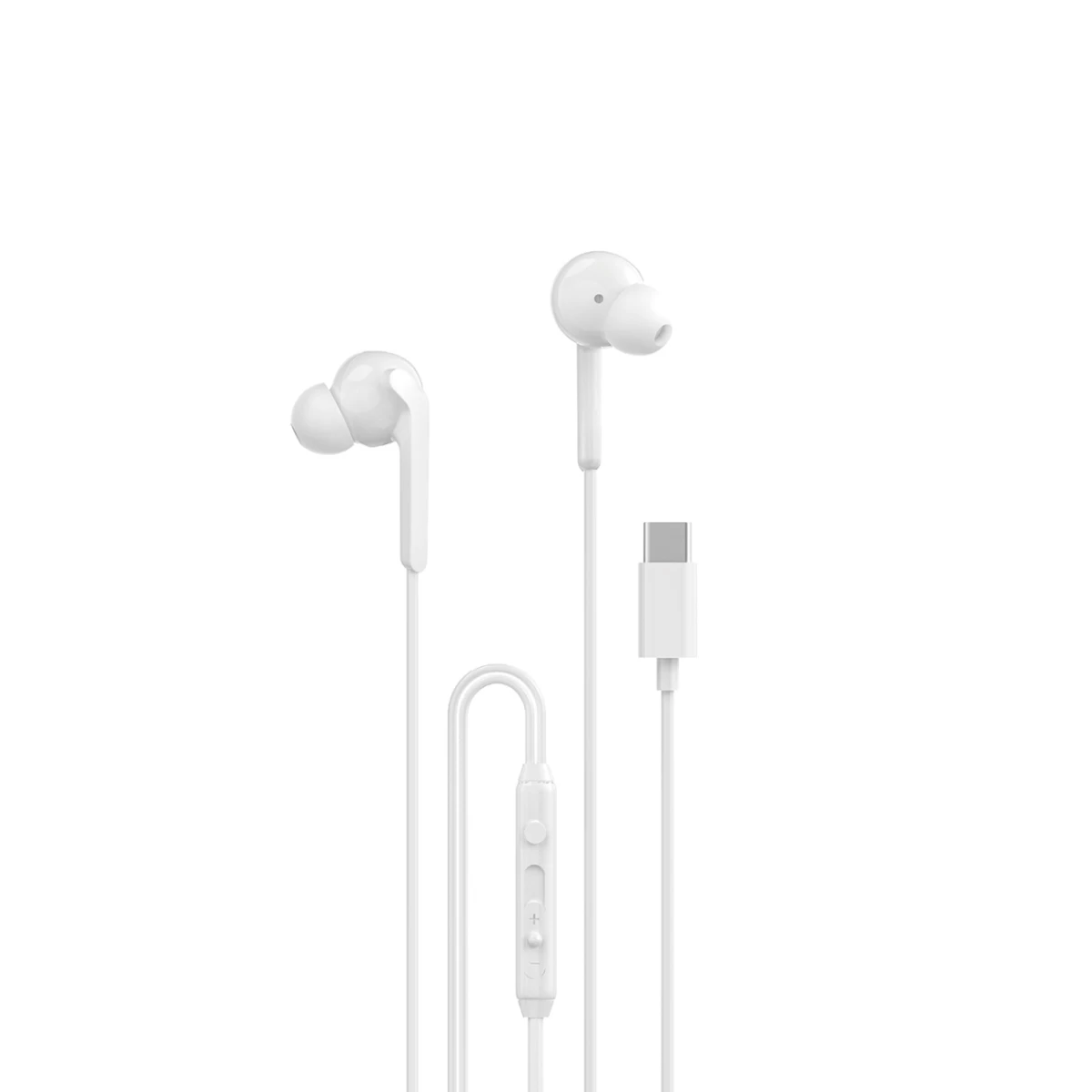 X3c+ Usb-c Laidinės 1,2 M Ilgio Ausinės į Ausis - Baltos Spalvos