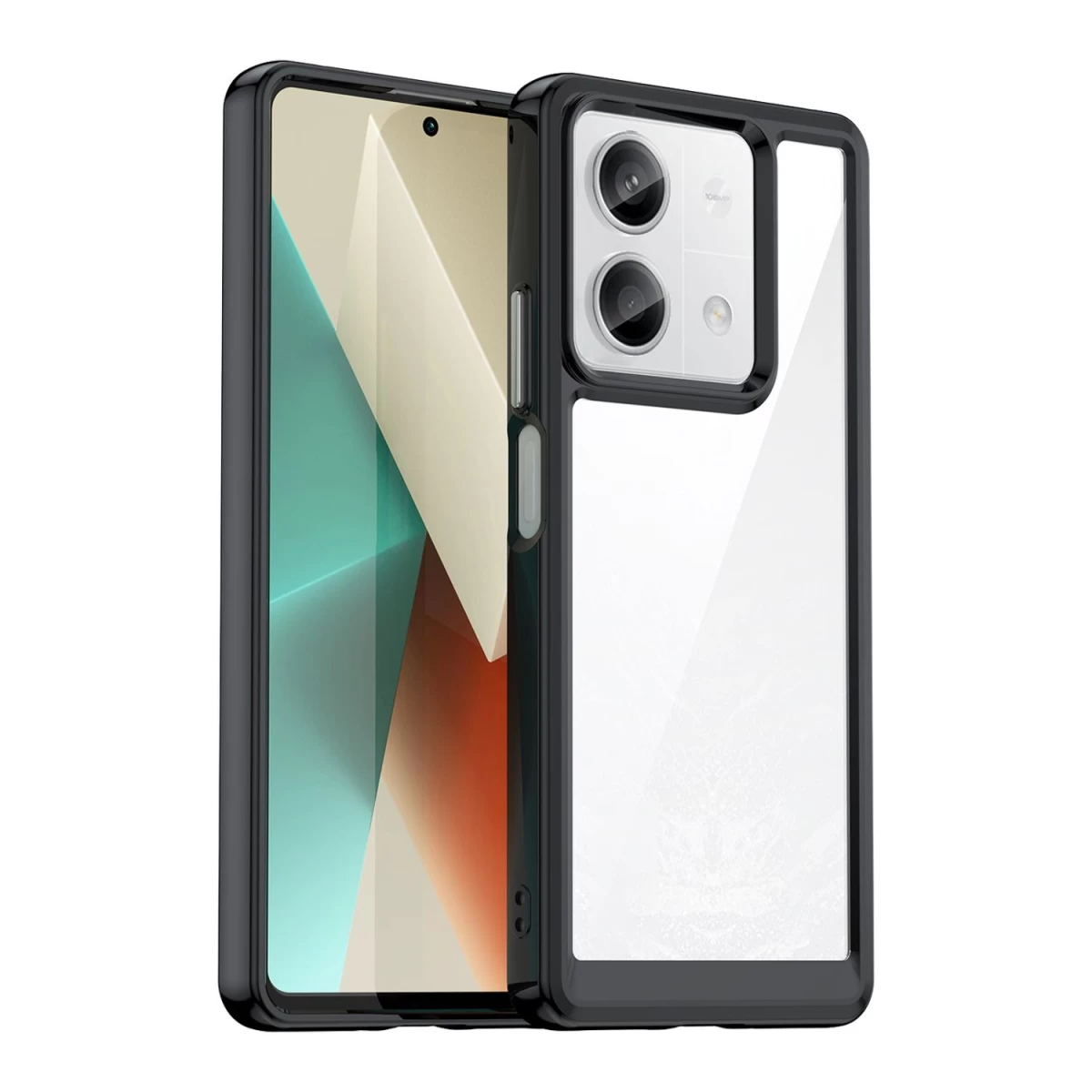 xiaomi Redmi Note 13 5g Skirtas outer Space Dėklas Su Geliniu Rėmeliu - Juodas