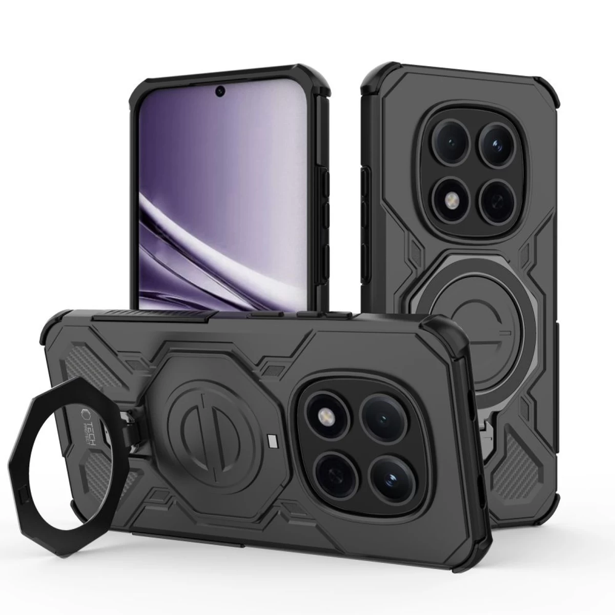 xiaomi Redmi Note 15 Pro 5g Tacticstand Magsafe Dėklas - Juodas
