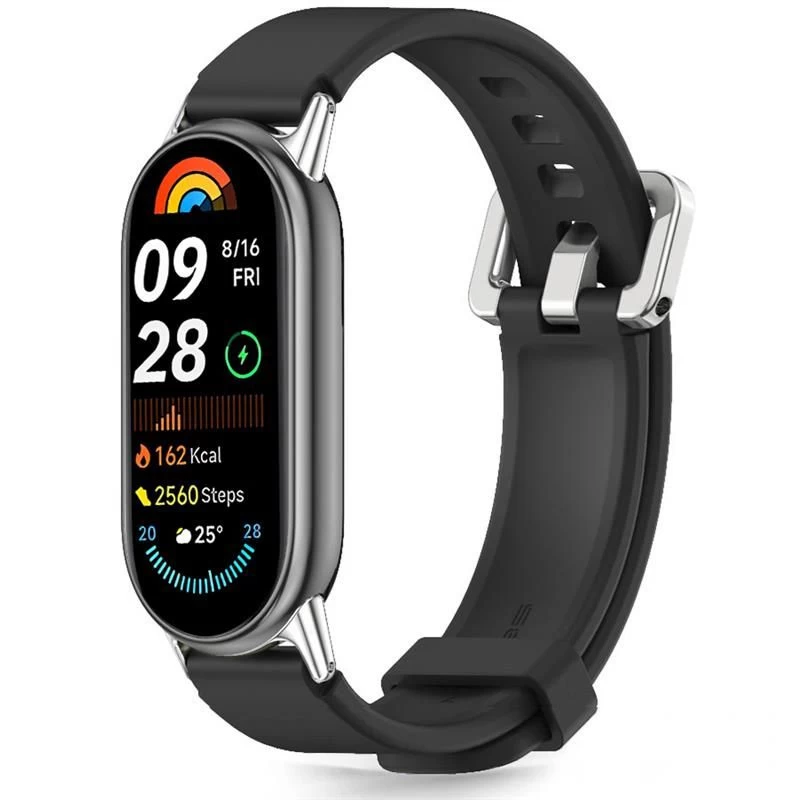 xiaomi Smart Band 8 / 9 / 10 / Nfc Iconband Classic Dirželis - Juodas