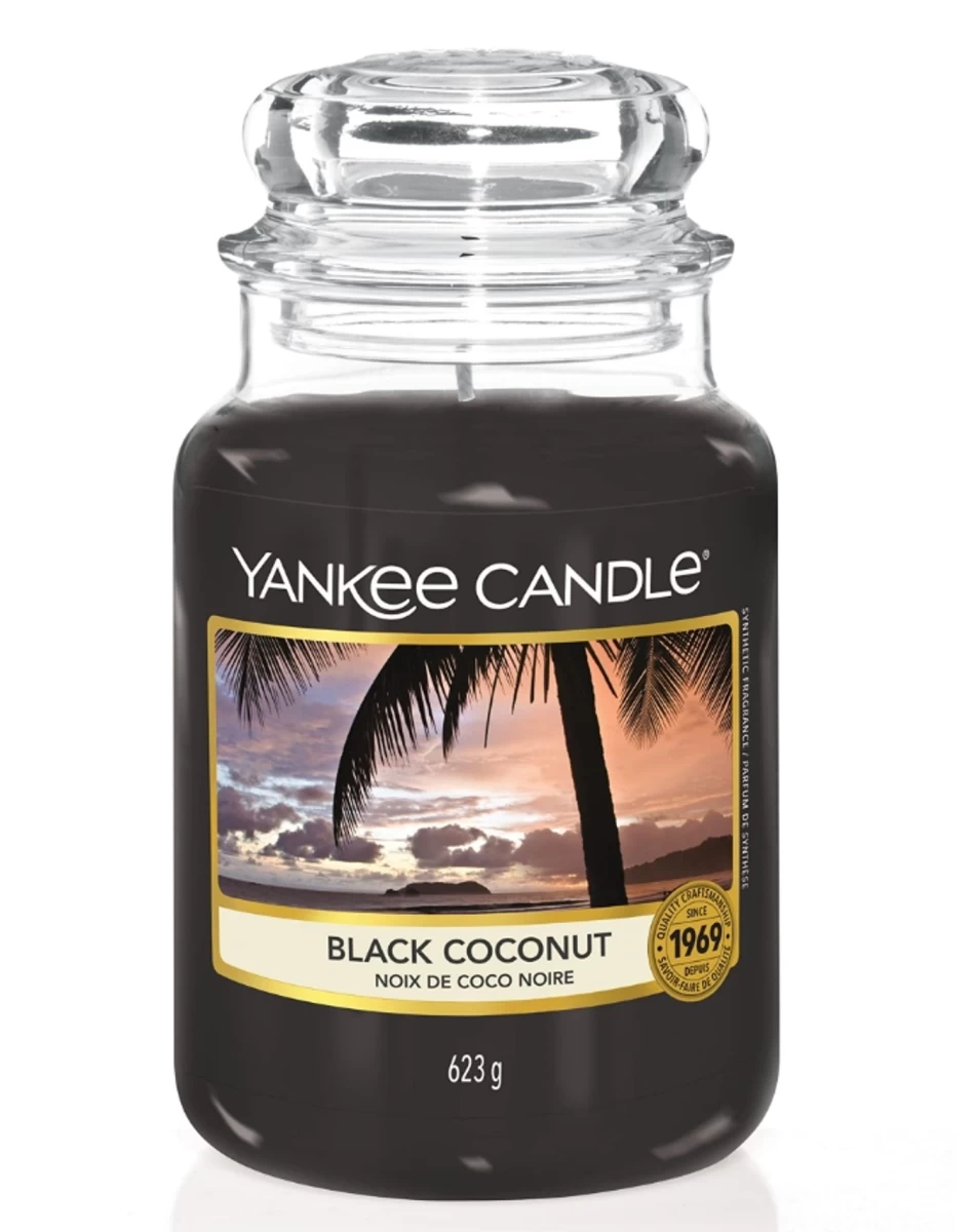 Yankee Candle, Black Coconut, Kvapioji žvakė, 623 G (vokietijos Produktai).