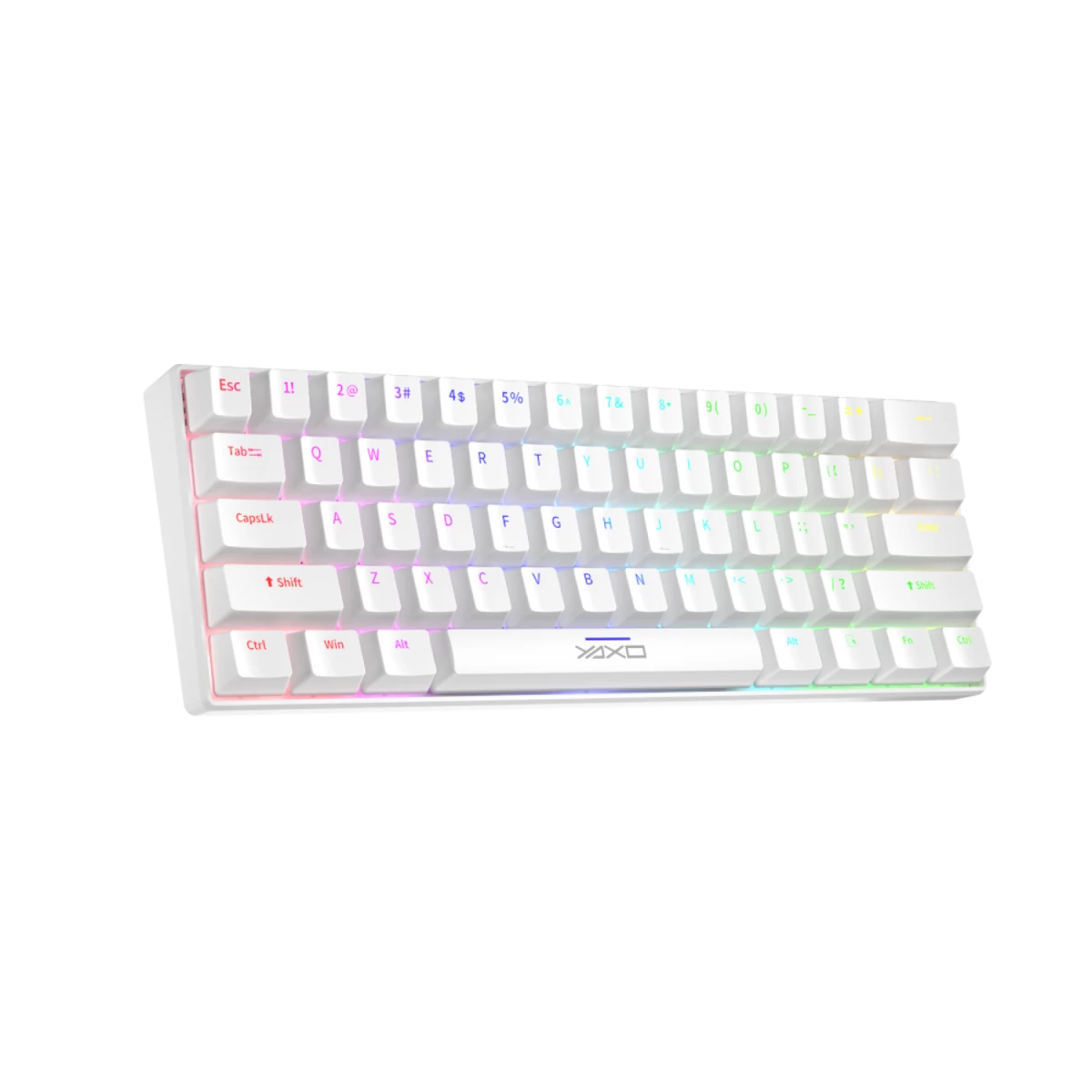 Yaxo Mechaninė Klaviatūra 61 Klavišas Nuxlak Alpine White