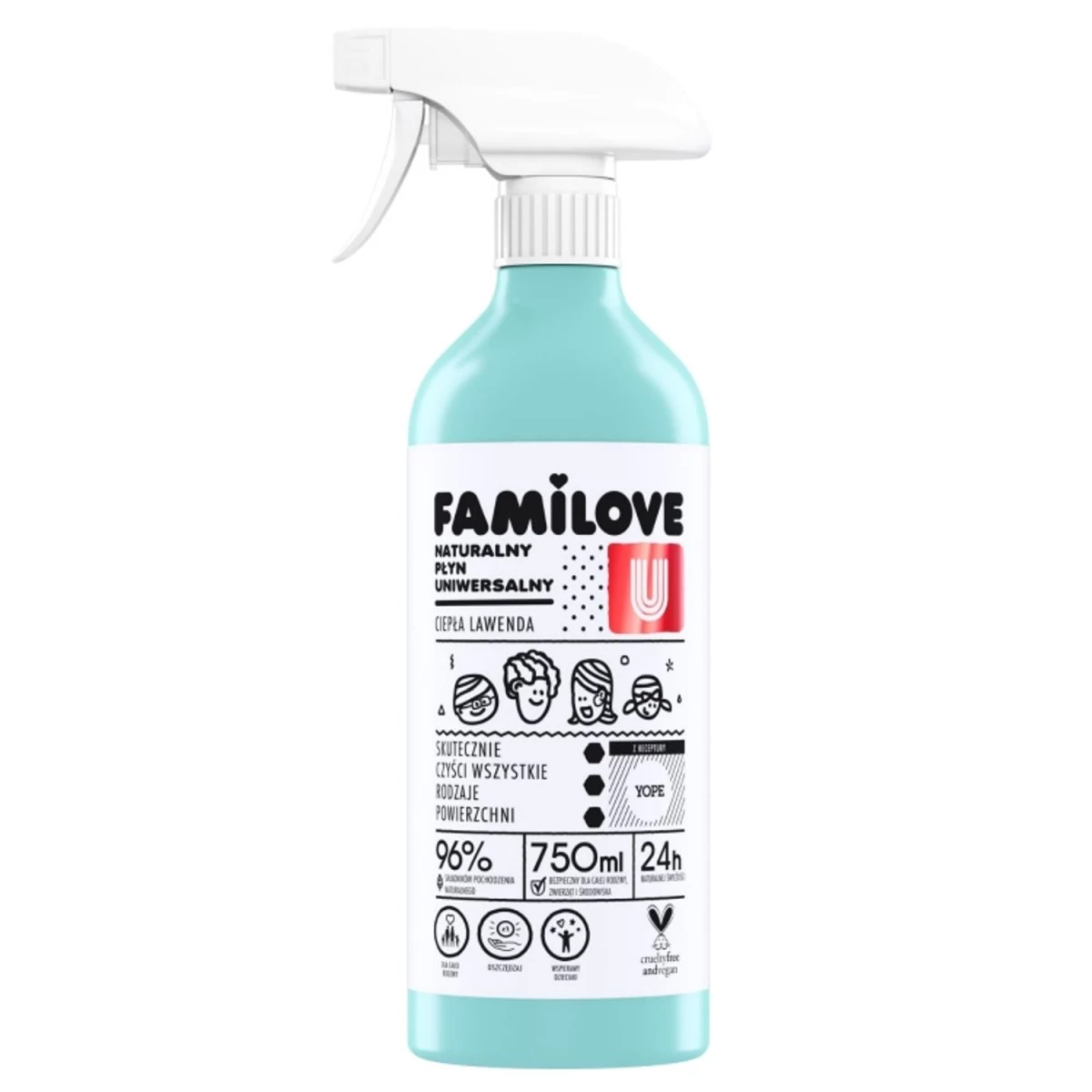 Yope Familove Natūralus Universalus Skystis, 750 Ml