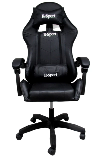 žaidimų Fotelis K3 R-sport Black žaidėjams + Masažuoklis