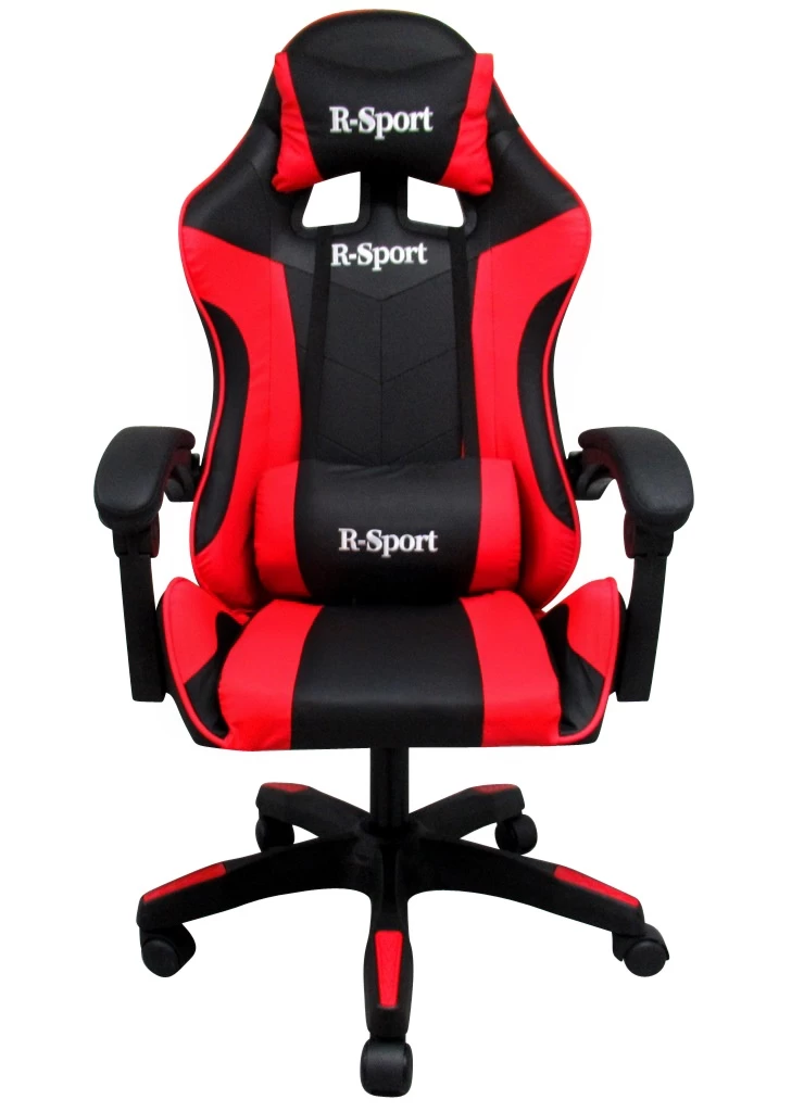 žaidimų Fotelis K3 R-sport Red &amp; Black žaidėjams + Masažuoklis