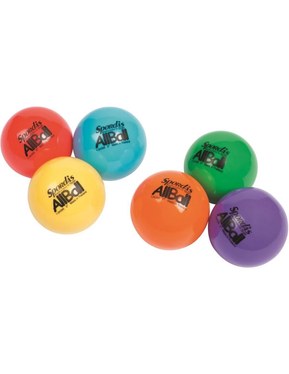 Žaidimų kamuolių komplektas SPORDAS COLORED ALL BALLS (6 vnt.)