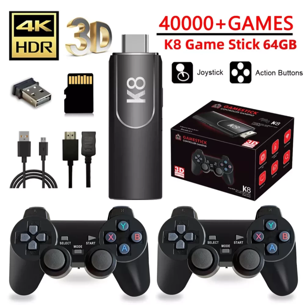 Žaidimų Konsolė Gamestick 3D Games K8