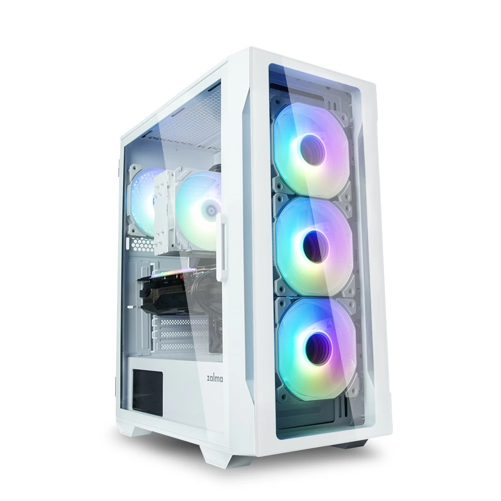 ZALMAN I3 Neo TG Mid    Tower White RGB fan x4