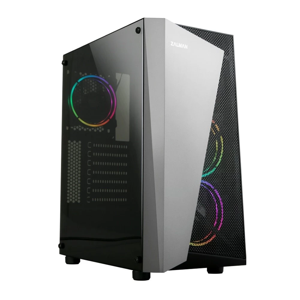 ZALMAN S4 Plus ATX Mid  Tower PC Case RGB Fan