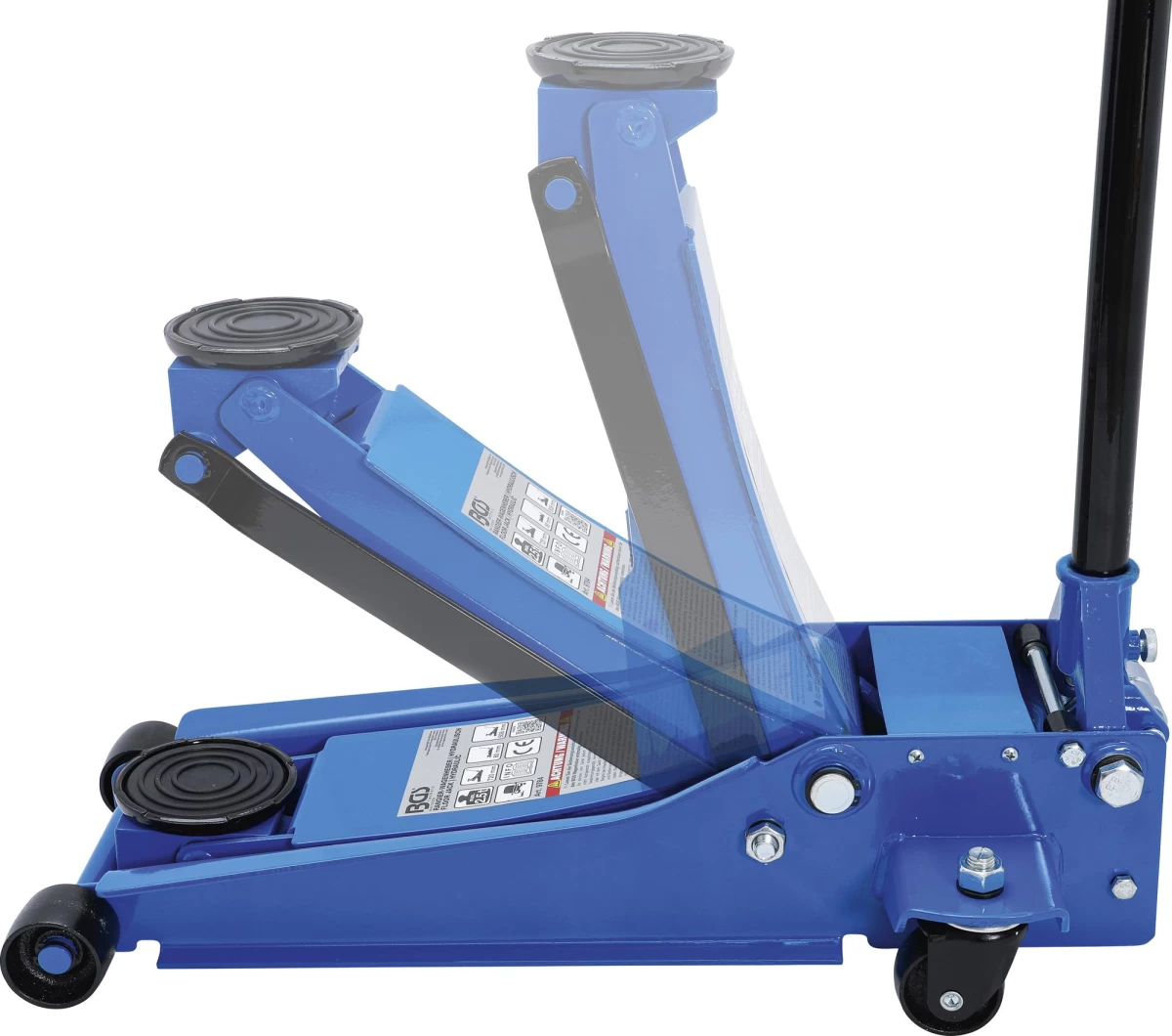 Žemo profilio hidraulinis domkratas su ratukais BGS Technic 9784 | 2.5T