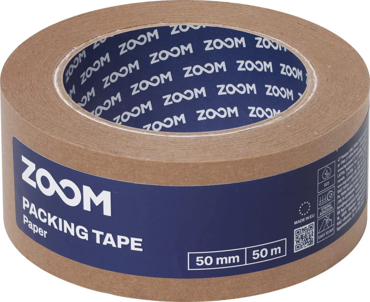 ZOOM Popierinė pakavimo juosta, 50 mm x 50 m