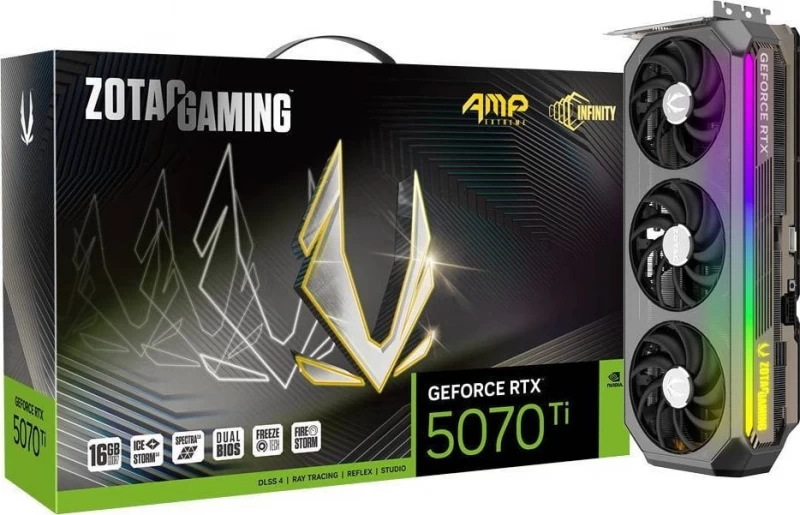 zotac žaidimų Vaizdo Plokštė geforce Rtx 5070 Ti Amp Extreme Infinity 16gb Gddr7 (zt-b50710b-10p) zotac žaidimų Vaizdo Plokštė geforce Rtx 5070 Ti Amp Extreme Infinity 16gb Gddr7 (zt-b50710b-10p)