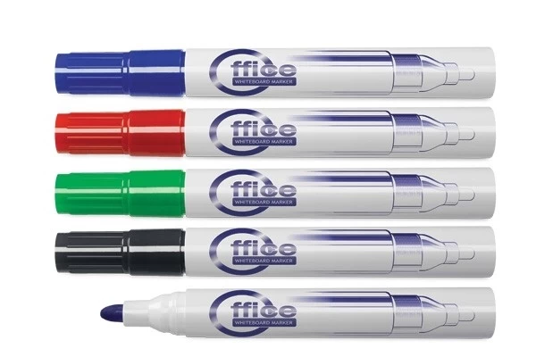 Žymeklių baltai lentai rinkinys Forpus, 1-3 mm, apvali galvutė, 4 spalvos