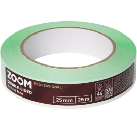 ZOOM Dvipusė maskavimo juosta, 25 mm x 25 m