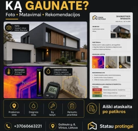 Plokščių stogų ir fasadų pratekėjimų diagnostika