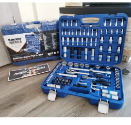 1 / 4 + 1 / 2 Galvučių rinkinys 110vnt. 6-kampės 72TH King Roy