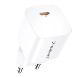 100-240v Pd Usb-c 20w Tinklo įkroviklis, Baltas