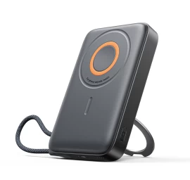10000 Mah 22,5 W Indukcinis Maitinimo Blokas 3-in-1 Su Integruotu magsafe Kabeliu - Juodas