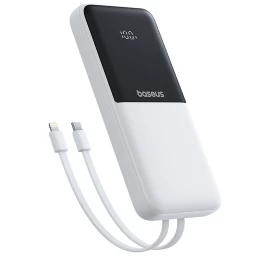 10000 Mah 22,5 W lipow Maitinimo Bankas Su Integruotu Usb-c iphone Lightning Kabeliu - Baltas