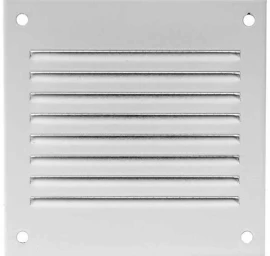 100x100mm GROTELĖ VENT. METAL. BALTA MR1010