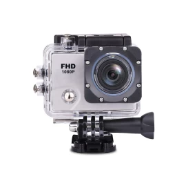 1080p Full Hd Wi-fi 12mpx Vandeniui Atsparus Plačiaekranis Sporto Fotoaparatas + Priedai Baltos Spalvos