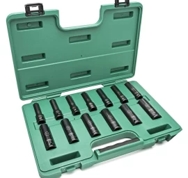 1/2 Prailgintų smūginių galvučių rinkinys (10-24mm)(13vnt) (plonasienės)