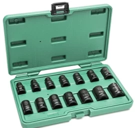 1/2&#039;&#039; Smūginių galvučių rinkinys (10-24mm)(14vnt)(plonasienės)