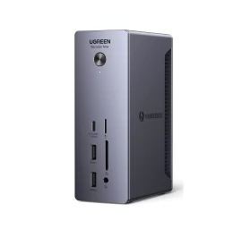 13in1 Dokas thunderbolt 4 / Usb-a / Dp / Rj45 / Sd Tf Skaitytuvas / Usb-c / Mini Lizdas