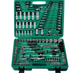 1/4&#039;&#039; + 3/8&#039;&#039; + 1/2&#039; Galvučių ir raktų rinkinys 150vnt.